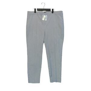 Talbots Chatham Striped Ankle Pants NWT Women's Sz 16 Blue White Slim Preppy